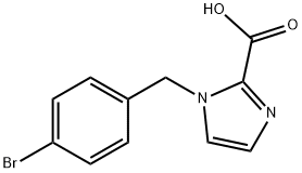 1-(4-Bromobenzyl)-1H-imidazole-2-carboxylic acid 구조식 이미지