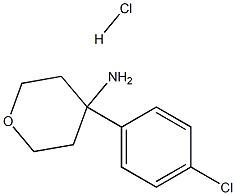 4-(4-Chlorophenyl)oxan-4-amine hydrochloride Structure
