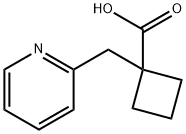 1-(Pyridin-2-ylmethyl)cyclobutanecarboxylic acid Structure