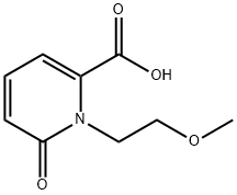 1-(2-Methoxyethyl)-6-oxo-1,6-dihydropyridine-2-carboxylic acid 구조식 이미지