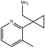 [1-(3-Methylpyridin-2-yl)cyclopropyl]methanamine 구조식 이미지