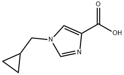 1-(Cyclopropylmethyl)-1H-imidazole-4-carboxylic acid Structure