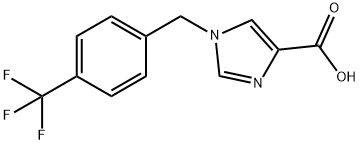 1-[4-(Trifluoromethyl)benzyl]-1H-imidazole-4-carboxylic acid Structure