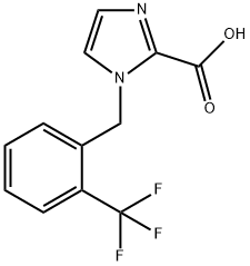 1-[2-(Trifluoromethyl)benzyl]-1H-imidazole-2-carboxylic acid Structure