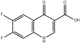 6,7-Difluoro-4-oxo-1H-quinoline-3-carboxylic acid Structure