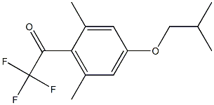 1-[2,6-dimethyl-4-(2-methylpropoxy)phenyl]-2,2,2-trifluoroethanone Structure