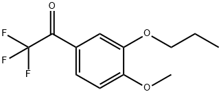 2,2,2-trifluoro-1-(4-methoxy-3-propoxyphenyl)ethanone Structure