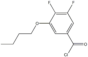 3-n-Butoxy-4,5-difluorobenzoyl chloride Structure