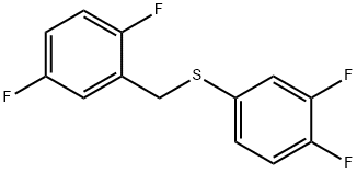 (2,5-DIFLUOROBENZYL)(3,4-DIFLUOROPHENYL)SULFANE Structure