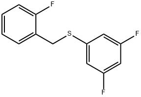 (3,5-DIFLUOROPHENYL)(2-FLUOROBENZYL)SULFANE Structure