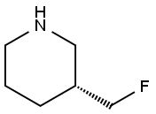 (3R)-3-(fluoromethyl)piperidine Structure