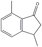 3,7-dimethyl-2,3-dihydroinden-1-one 구조식 이미지