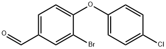 3-Bromo-4-(4-chlorophenoxy)benzaldehyde Structure