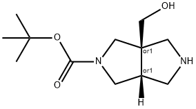 Cis-Tert-Butyl 3A-(Hydroxymethyl)Hexahydropyrrolo[3,4-C]Pyrrole-2(1H)-Carboxylate Structure