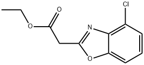 Ethyl (4-chloro-1,3-benzoxazol-2-yl)acetate Structure