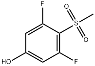 3,5-Difluoro-4-(methylsulfonyl)phenol Structure