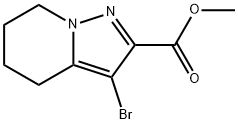 METHYL 3-BROMO-4,5,6,7-TETRAHYDROPYRAZOLO[1,5-A]PYRIDINE-2-CARBOXYLATE 구조식 이미지