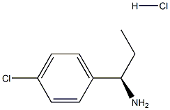 (1R)-1-(4-CHLOROPHENYL)PROPAN-1-AMINE HYDROCHLORIDE Structure