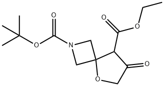 2-Tert-Butyl 8-Ethyl 7-Oxo-5-Oxa-2-Azaspiro[3.4]Octane-2,8-Dicarboxylate 구조식 이미지