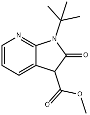 methyl 1-tert-butyl-2-oxo-1H,2H,3H-pyrrolo[2,3-b]pyridine-3-carboxylate Structure