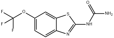 N-[6-(Trifluoromethoxy)-2-benzothiazolyl]urea Structure