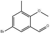 5-Bromo-2-methoxy-3-methylbenzaldehyde 구조식 이미지