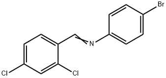 (4-bromophenyl)(2,4-dichlorobenzylidene)amine Structure