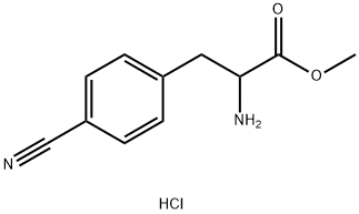 methyl 2-amino-3-(4-cyanophenyl)propanoate hydrochloride Structure