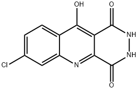 Pyridazino[4,5-b]quinoline-1,4-dione, 7-chloro-2,3-dihydro-10-hydroxy- Structure