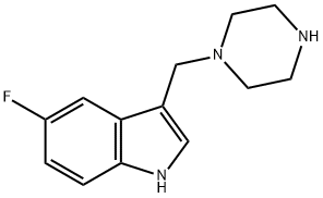 5-Fluoro-3-(1-piperazinylmethyl)Indole Structure