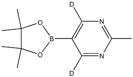 2-methyl-4,6-dideutero-5-(4,4,5,5-tetramethyl-1,3,2-dioxaborolan-2-yl)pyrimidine 구조식 이미지