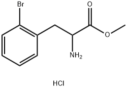 2-bromo- DL-Phenylalanine, methyl ester, hydrochloride 구조식 이미지