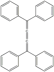 Benzene,1,1',1'',1'''-(1,2,3-butatriene-1,4-diylidene)tetrakis- Structure