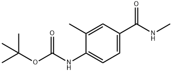 (2-Methyl-4-methylcarbamoyl-phenyl)-carbamic acid tert-butyl ester 구조식 이미지