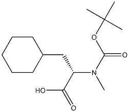 N-Boc-N-methyl-(R)-3-cyclohexylalanine Structure