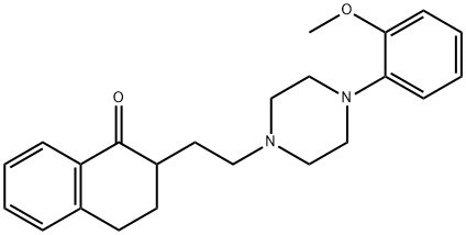 3,4-Dihydro-2-[2-[4-(2-methoxyphenyl)-1-piperazinyl]ethyl]-1(2H)-naphthalenone 구조식 이미지