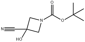 tert-butyl 3-cyano-3-hydroxyazetidine-1-carboxylate Structure