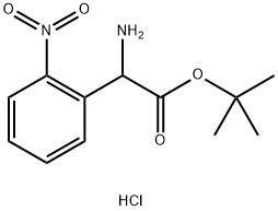 RS-2-Nitrophenylglycine 1,1-dimethylethyl ester hydrochloride 구조식 이미지