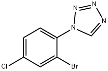 1-(2-Bromo-4-chlorophenyl)-1H-tetrazole Structure
