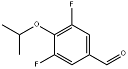 3,5-difluoro-4-isopropoxybenzaldehyde Structure