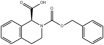 (S)-2-CBZ-1,2,3,4-TETRAHYDROISOQUINOLINE-1-CARBOXYLIC ACID 구조식 이미지