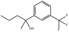 2-[3-(trifluoromethyl)phenyl]pentan-2-ol 구조식 이미지