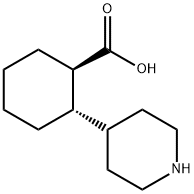 (1R,2S)-2-(piperidin-4-yl)cyclohexane-1-carboxylic acid Structure