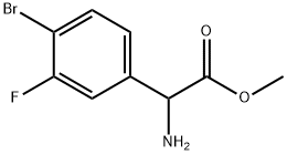 METHYL2-AMINO-2-(4-BROMO-3-FLUOROPHENYL)ACETATE Structure