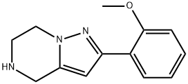 2-(2-METHOXYPHENYL)-4,5,6,7-TETRAHYDROPYRAZOLO[1,5-A]PYRAZINE 구조식 이미지