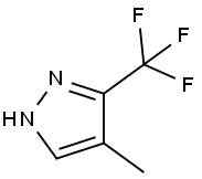 4-methyl-3-(trifluoromethyl)-1H-pyrazole 구조식 이미지