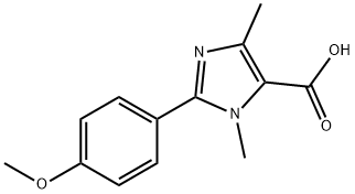 2-(4-Methoxy-phenyl)-3,5-dimethyl-3H-imidazole-4-carboxylic acid 구조식 이미지