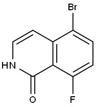 5-bromo-8-fluoro-1,2-dihydroisoquinolin-1-one Structure