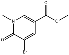 Methyl 5-bromo-1-methyl-6-oxo-1,6-dihydropyridine-3-carboxylate 구조식 이미지