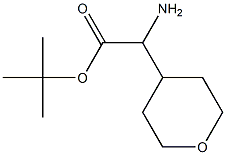 tert-Butyl 2-amino-2-(tetrahydro-2H-pyran-4-yl)acetate Structure